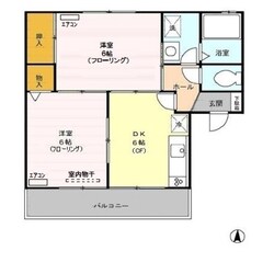 ユーハイツ（西堀）の物件間取画像